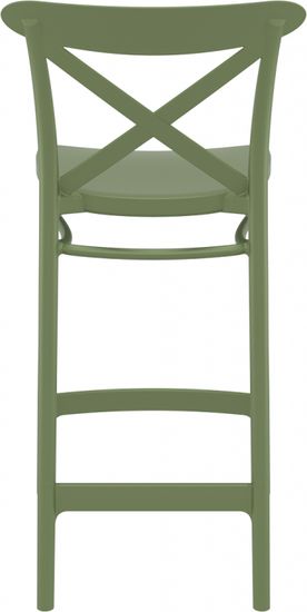 Стул пластиковый полубарный Cross Bar 65