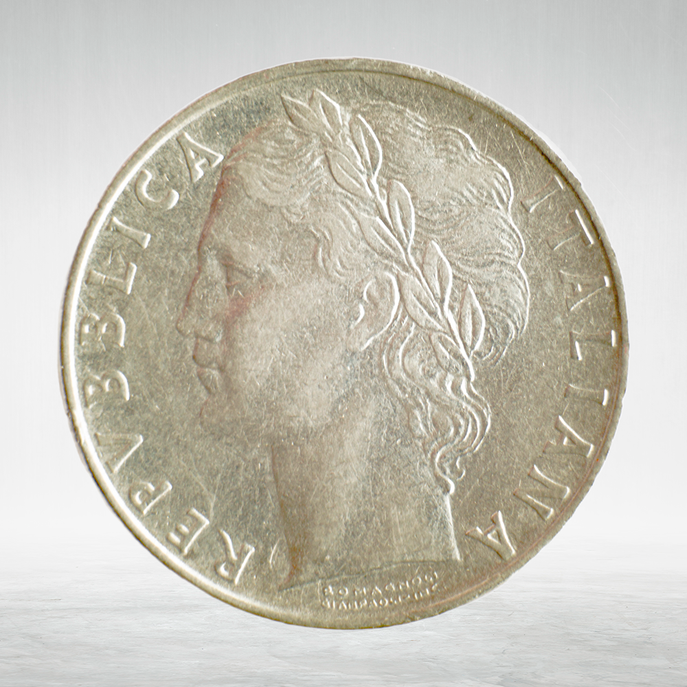 Italy 100 Lire 1958 R "Minerva Standing – Large Type", XF