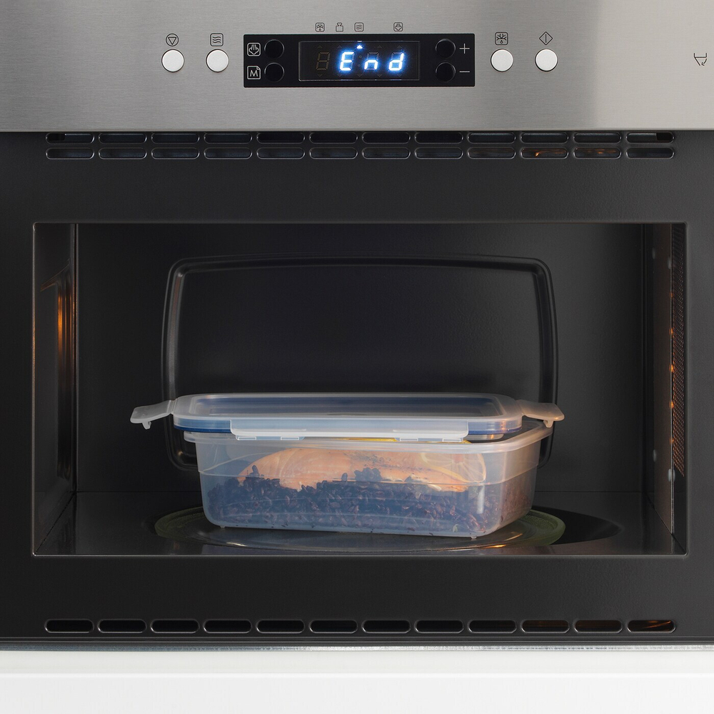 Прямоугольная крышка для контейнера IKEA 365+, Пластик, Силикон, 21х15 см