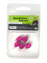 Груза "Волжские джиги" Чебурашка-PRO, Фиолетовый (5шт. в упаковке)