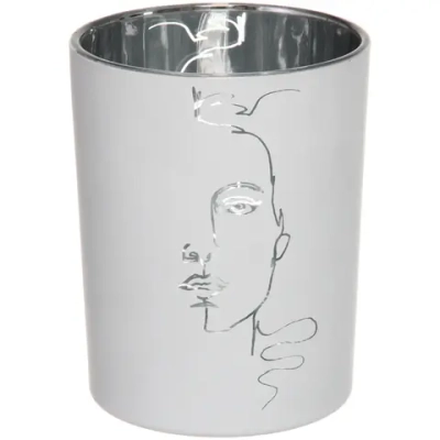 Подсвечник «Нежный силуэт» 10*12,5 см, Белый