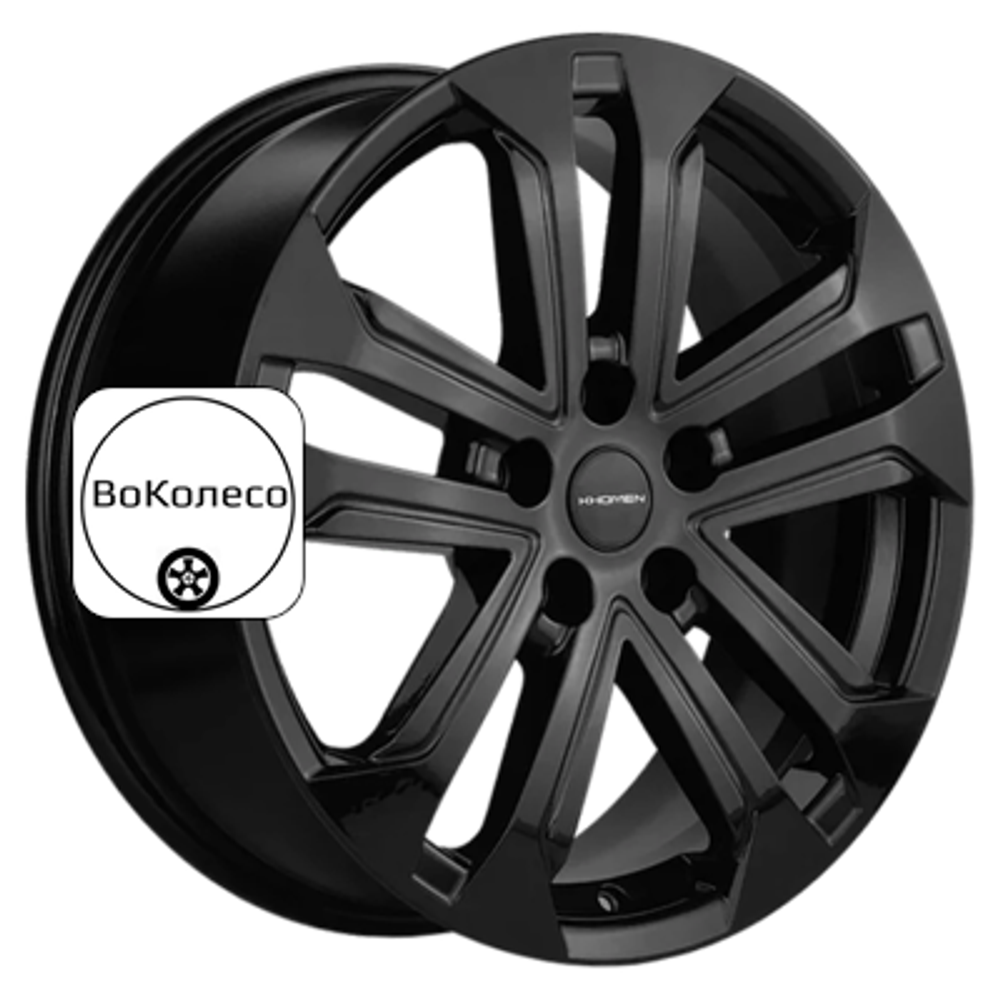 7x18/5x114,3 ET50 D54,1 KHW1803 (Coolray) Black Khomen Wheels