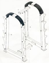 Подставка под 10 грифов