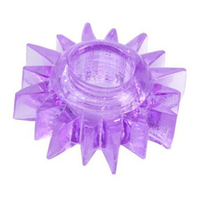 Фиолетовое гелевое эрекционное кольцо-солнце 1,5см ToyFa Basic 818004-4