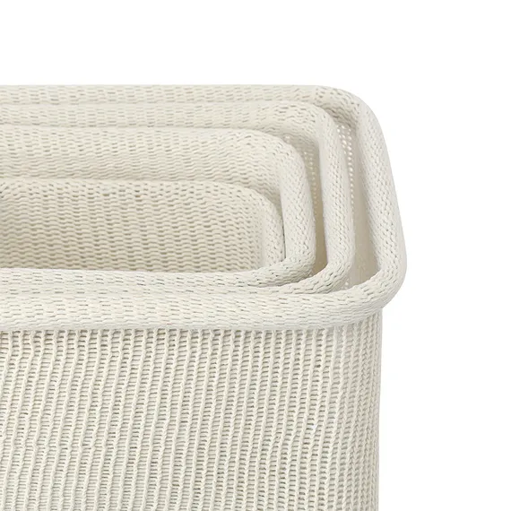 Набор из 4-х корзин для хранения sustainable collection, молочный