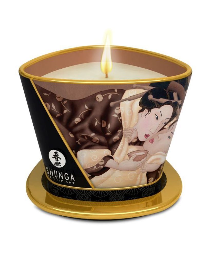 4509DESC / Массажное арома масло в виде свечи, excitation Chocolate Шоколад 170 МЛ