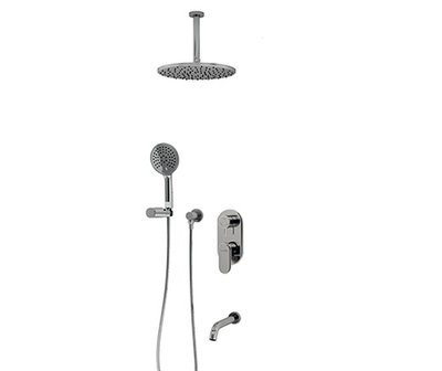 A175868 Встраиваемый комплект для ванны с верхней душевой насадкой, лейкой и изливом