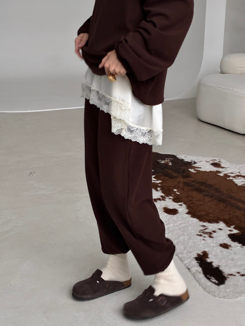 Свитшот трикотаж на пуговицах (горький шоколад)