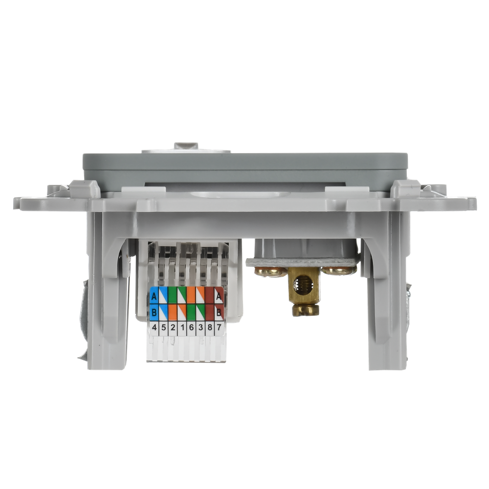 FLITE Розетка 2-местная RJ45/TV категория 5Е UTP РКТВ5е-2-0-ФлС серый IEK