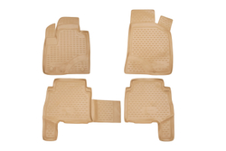 Коврики в салон для HYUNDAI Santa Fe 2006-2010, 4 шт. (полиуретан, бежевые) NLC.20.18.212K