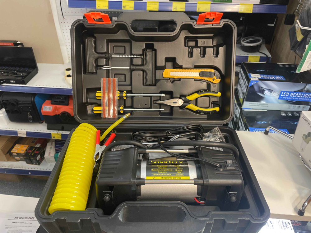 A6-3 / Компрессор автомобильный (85 л/мин, усиленный, 2-х цилиндровый) (SMARTCRV), двухпоршневой, (A6-3)