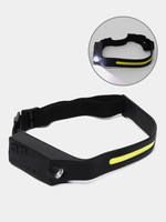 Фонарь налобный с аккумулятором, светодиодный, USB