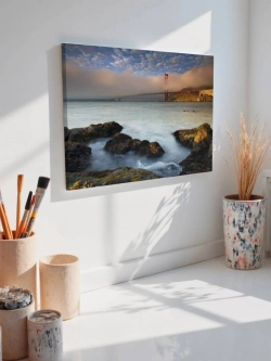 Картина на стену 40 X 50 Мост в тумане