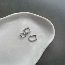 серьги zero mini с подвесом сердце