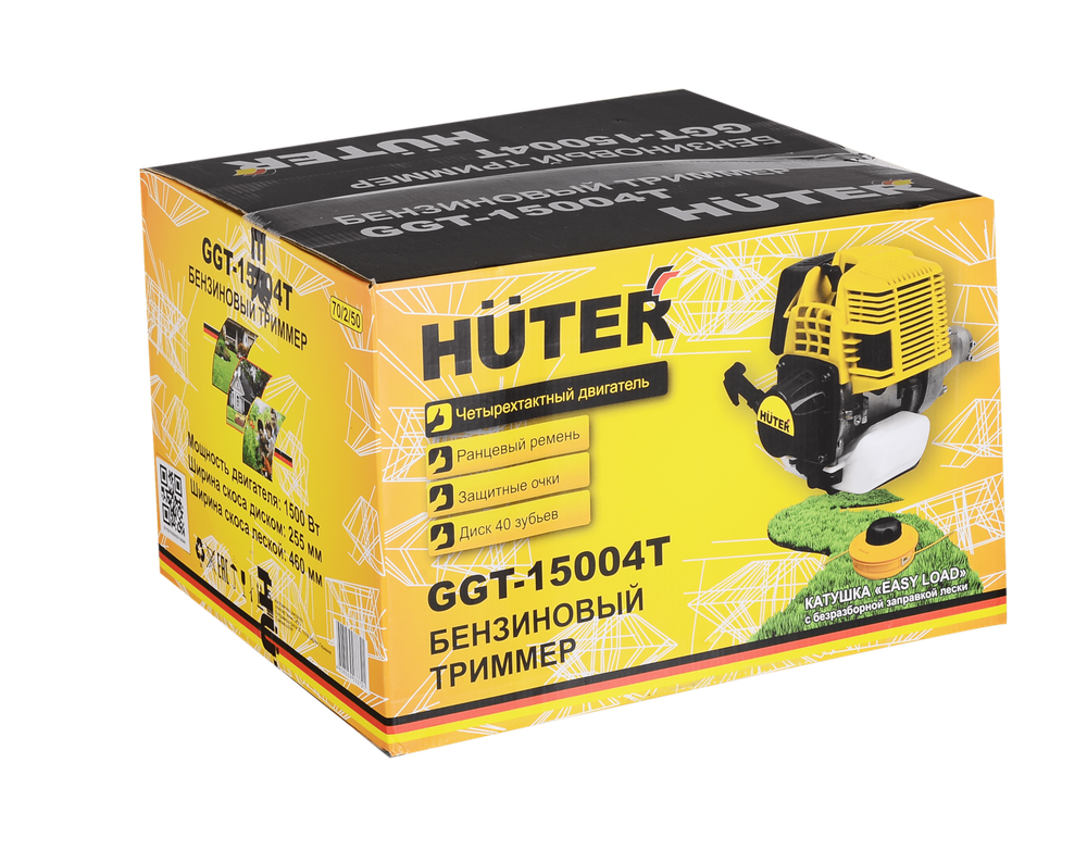 Бензиновый триммер GGT-15004Т (четырёхтактный) Huter