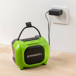 Беспроводная акустическая система аккумуляторная GPT-MNBS GREENWORKS, 3503107, 24V/220V, без АКБ и ЗУ