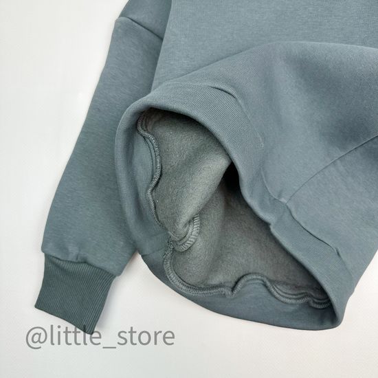 Комплект из футера с начесом, Темно-серый