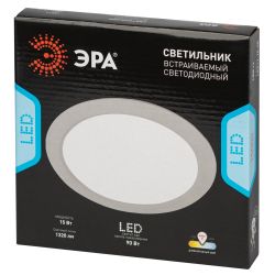 Светильник светодиодный встраиваемый ЭРА LED 17-15-4K круглый 15Вт 4000К | Downlight
