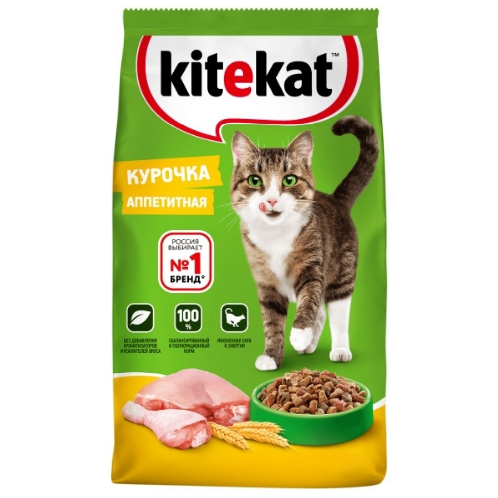 Сухой корм для кошек Kitekat Аппетитная курица 1.9 гр