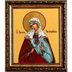 Виктория Никомидийская Святая мученица. Икона на холсте.