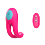 Розовое виброкольцо с пультом ДУ I-Moon Candy MY-1001