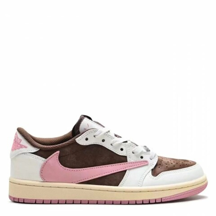 Кеды Travis Scott x Air Jordan 1 Pink Oxford