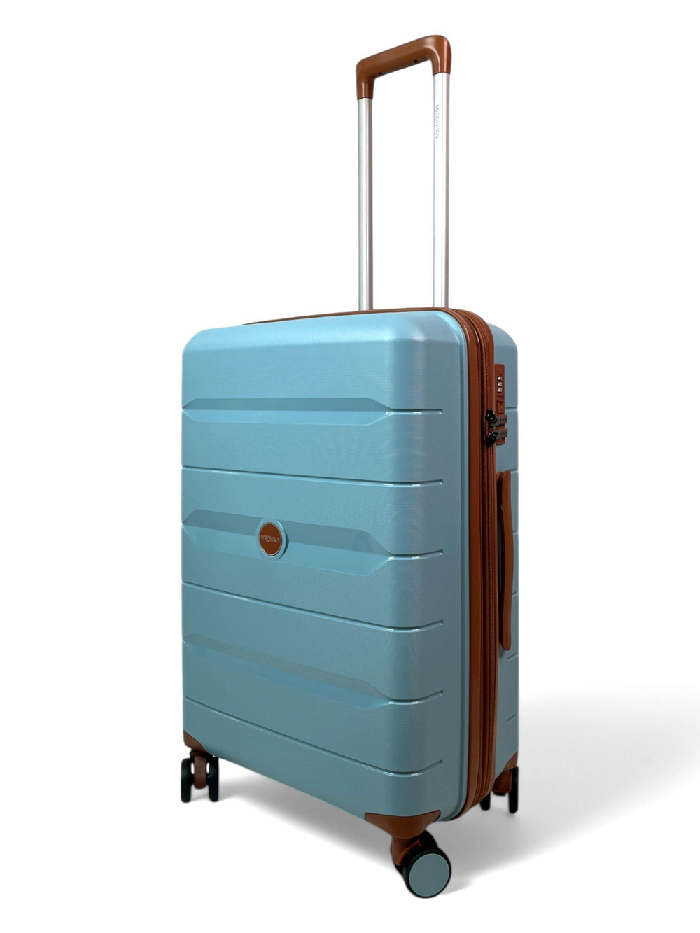 Средний чемодан Mironpan 23102, Голубой, M+