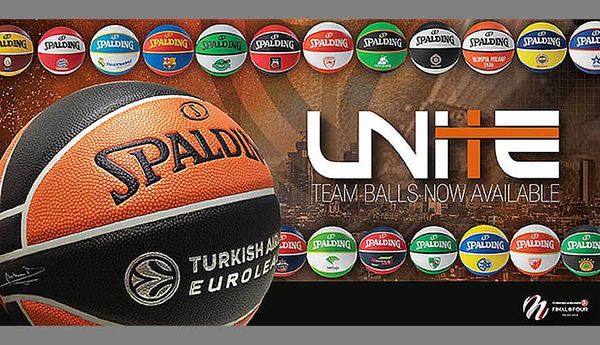 Spalding представляет новую коллекцию мячей Евролиги UNITE