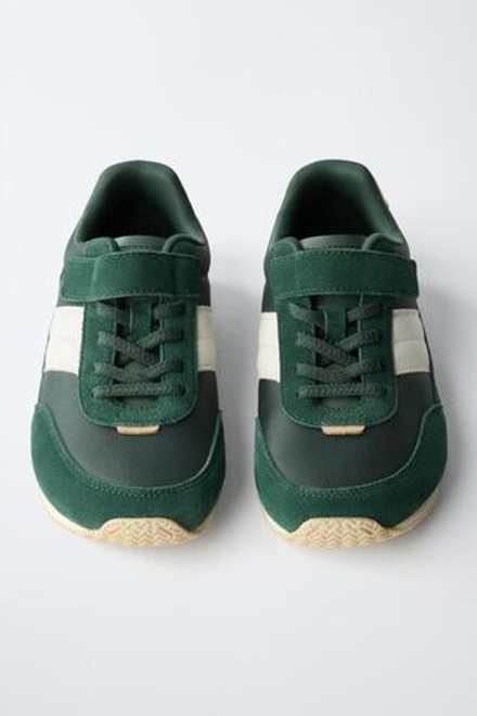 ZARA СПОРТИВНЫЕ КРОССОВКИ BAREFOOT, ЗЕЛЕНЫЙ