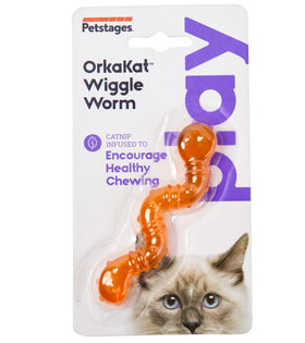 Petstages Игрушка для кошек Energiez "Орка червяк" 11см.