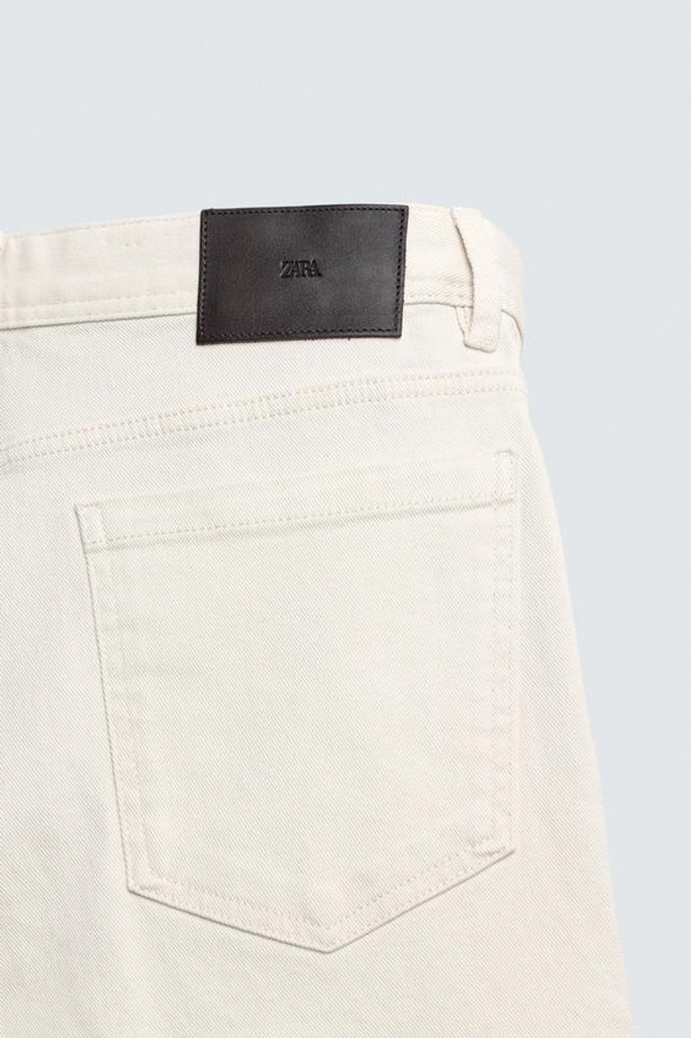 ZARA БРЮКИ STRAIGHT FIT, ЭКРЮ