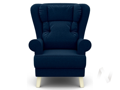 Кресло отдыха Комфорт-2 (бесцветный лак/SENSEY DEEP BLUE)