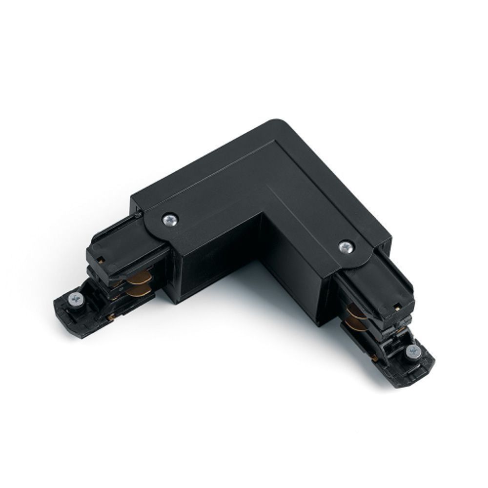 Коннектор питания ЭРА STR-30-B-CN-LI для трехфазного шинопровода угловой черный | Трехфазный шинопровод и аксессуары