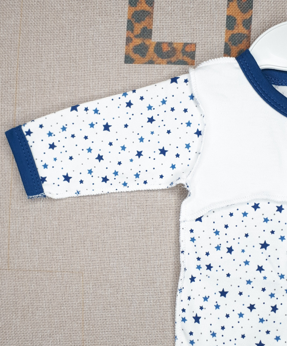 Боди МИШКА И ЗВЕЗДЫ (синий)