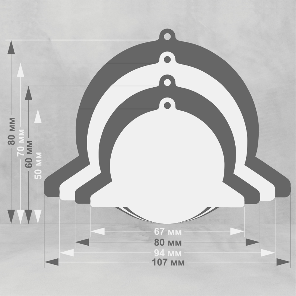 Акриловая медаль Шахматы 1763-050