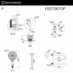 Смеситель для ванны WhiteCross Y YSET06TOPBL черный матовый