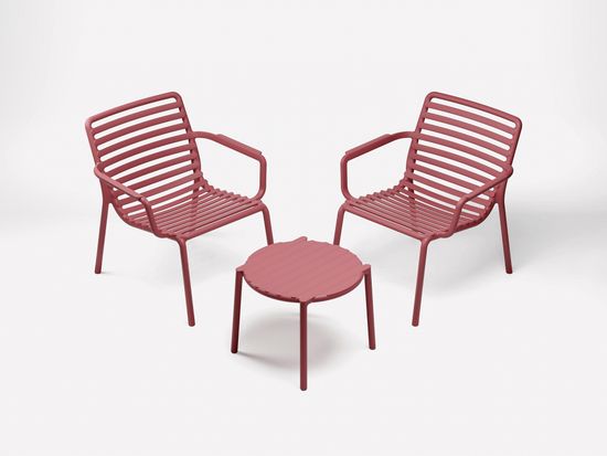 Столик Doga журнальный красный Nardi Италия