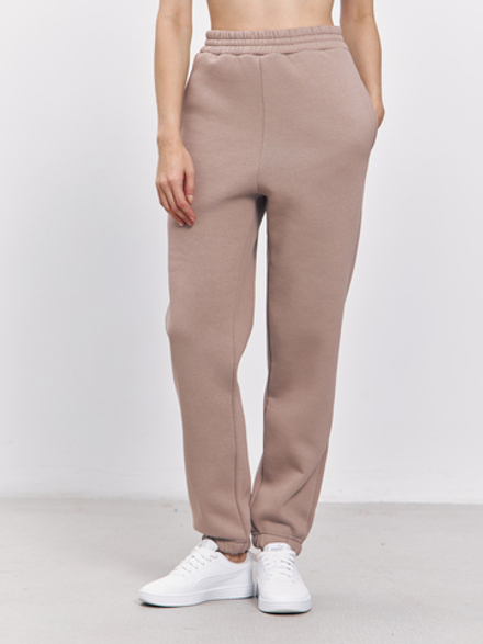 Брюки женские с начесом (кофейный)