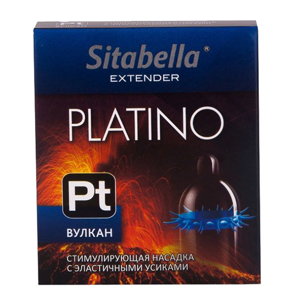 Стимулирующая насадка Вулкан с усиками Sitabella Platino