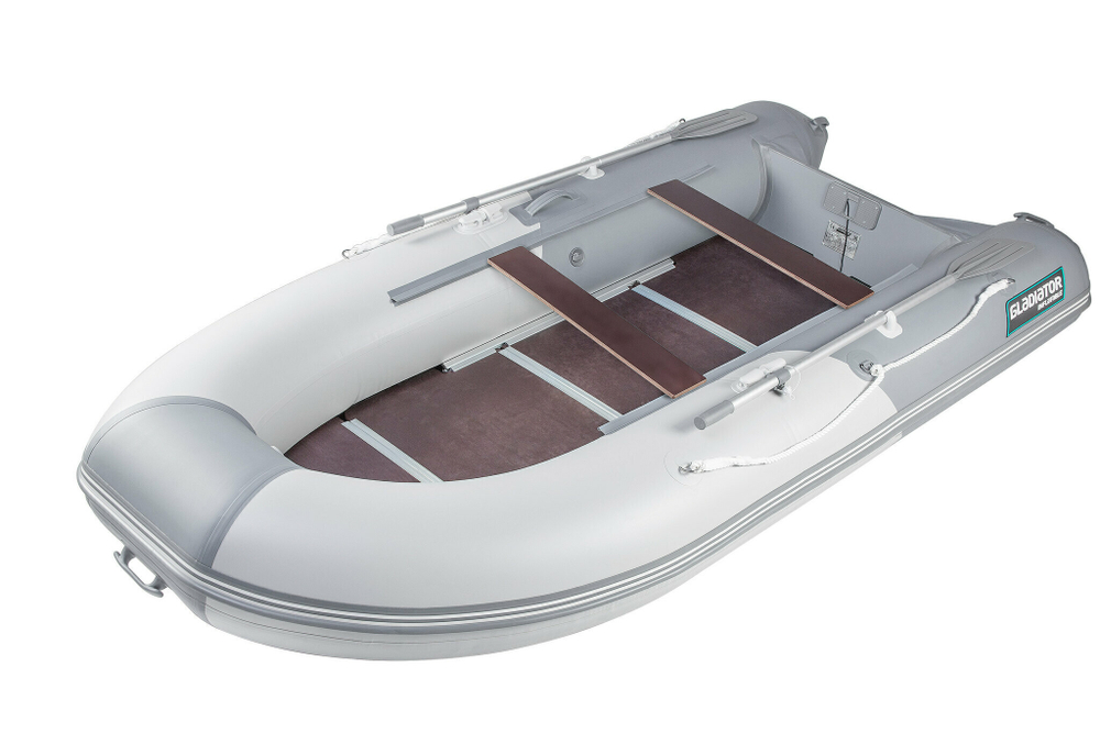 Надувная лодка GLADIATOR A340TK светло-темносерый