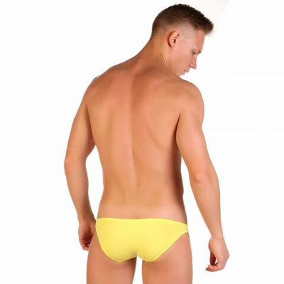 Хлопковые трусы-слипы с заниженной посадкой (Размер: L) (Цвет: белый)