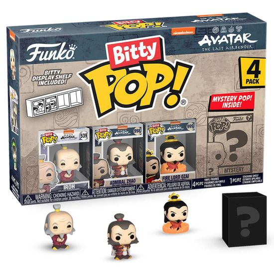 Фигурка Funko Bitty POP! Avatar The Last Airbender Iroh+Admiral+Firelord+Mystery (1 of 4) PK 73058 / Фигурка Фанко Битти ПОП! по мотивам аниме "Аватар: Легенда об Аанге"