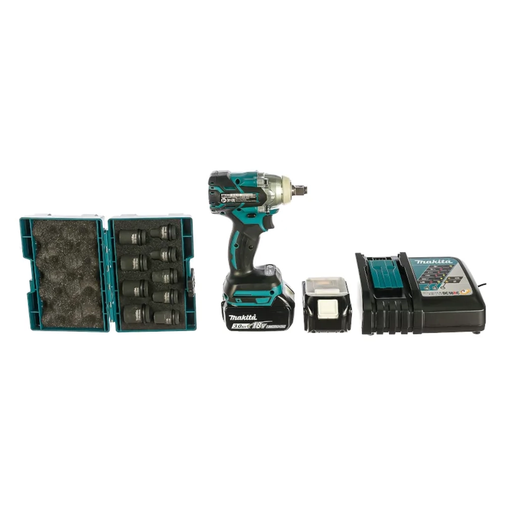 Makita DTW285RFJX аккумуляторный гайковерт (2 x 3 Ач, ЗУ)