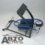 Насос ножной, манометр, двухцилиндровый, 7Атм, 570см3 Nova Bright 47886