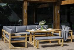 BOOKA, лаунж зона с обеденным столом