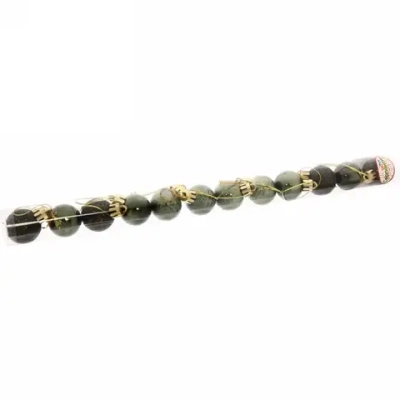 Новогодние шары 3 см (набор 12 шт) «Микс фактур», изумруд