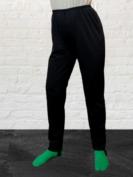 3202 Брюки мужские на штрипке кулирка черные (60)