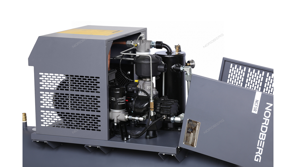 Компрессор винтовой, 4 кВт, 10 бар, 450 л/мин, ресивер 180 л, IP54 NORDBERG NCF5R