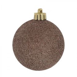 GAEM Набор из 40шт, Украшение новогоднее Шар "Молочный шоколад", D3/4/5/6 см, L14 W14 H26 см
