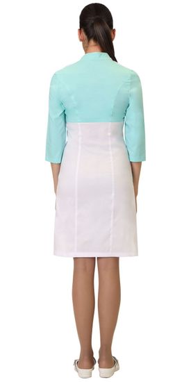 Халат женский "Сириус-Делия" (белый/мята)